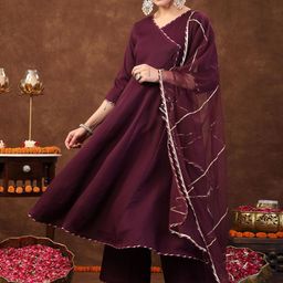 Stylum Women Empire Beads and Stones Kurta with Trousers & With Dupatta-picture-28