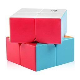 VGRASSP 2x2 High Speed Sticker Less Magic Cube for Stress Relief (Color May Vary) image 5
