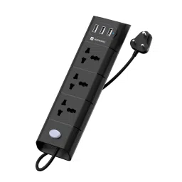 Black 3USB ports & 3power sockets-picture-15