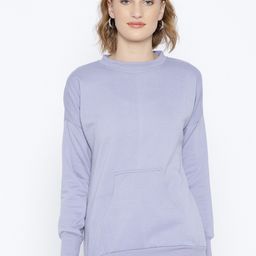 Belle Fille Women Purple Solid Sweatshirt-image-46