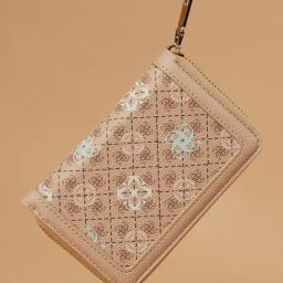 Ginger by Lifestyle Khaki Logo Zip Around Wallet-33