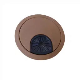 Implemental Computer Cable Organizer Plastic Brown (Pack of 3)-1