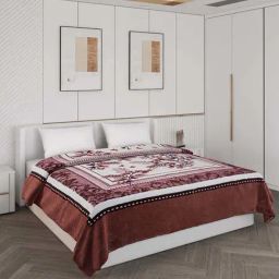 Monte Carlo Multicolor Polyester 900 GSM Double Bed Winter Blanket-image-60
