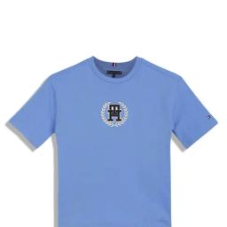 Tommy Hilfiger Boys Blue Solid Archive Fit T-Shirt-image-78