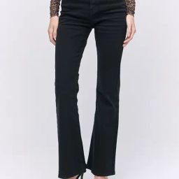 Cover Story Black Mid Rise Regular Fit Jeans-image-29
