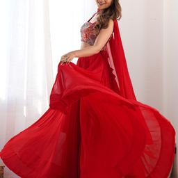 KALINI Embroidered Sequinned Ready to Wear Lehenga & Blouse With Dupatta image 3