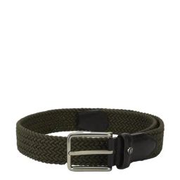 Peter England Red Canvas Solid Waist Belt for Men-8