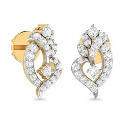 PC Jeweller Dow 18k White Gold Earrings for Women-image-1