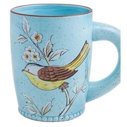 Chumbak Flora Bird Blue Dolomite Coffee Mug - Set of 1-image-21