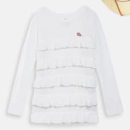 Elle Kids White Self Pattern Top-image-56
