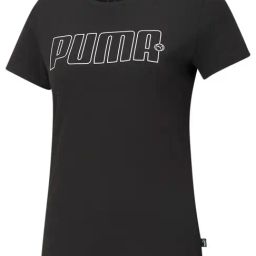 Puma Black Graphic Print Regular Fit Rebel Tee-image-81