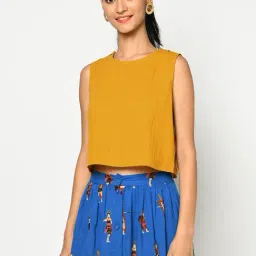 Fabindia Yellow Cotton Top-picture-8