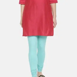 Dollar Missy Blue Cotton Leggings-image-43