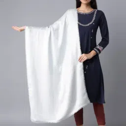 W White Plain Shawl-picture-45