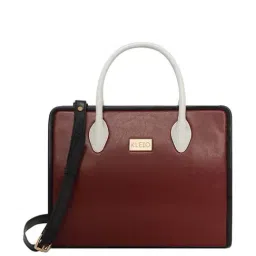 KLEIO Maroon Solid Medium Handbag-17