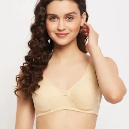 Clovia Beige Half Coverage Non-Wired T-Shirt Bra-image-51