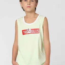 Jack & Jones Junior Light Green Printed T-Shirt-image-99