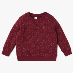 GAP Boys Maroon Blended Printed Sweatshirt-image-17