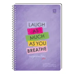Pragya A4  21 x 29.7 cm Colour Coded 300 Pages Ruled 6 Subject Spiral Notebook, PP254_Ruled (Pack of 2) image 3