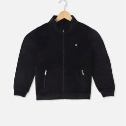 Allen Solly Girls Black Solid Full Sleeves Sweatshirt-image-77
