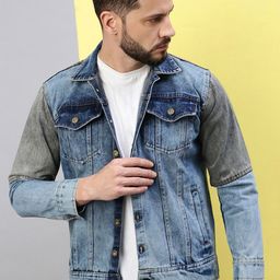 VOXATI Men Washed Denim Jacket-19