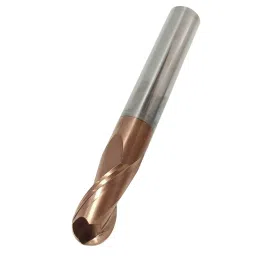 Geefun 65 HRC 10 Flute 5 mm Shank Dia 2.5x5x10x100 mm Ball Nose Carbide End Mill-37