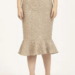 OFFICE & YOU Women Embroidered A-Line Skirt-image-92
