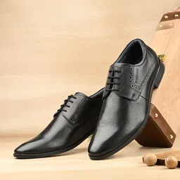 Valentino Men Leather Lace-Up Formal Derbys-image-10