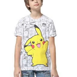 Jack & Jones Junior White & Yellow Cotton Printed T-Shirt-picture-38