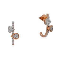 Malabar Gold and Diamonds 18k Rose Gold Hoop Earrings-image-82