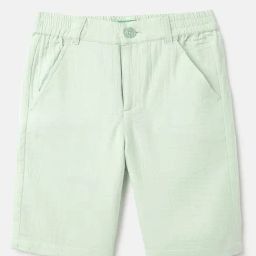 United Colors Of Benetton Boys Green Cotton Regular Fit Shorts-image-96