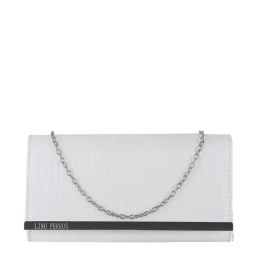 Lino Perros White Synthetic Clutch-15