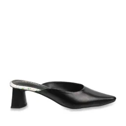 Metro Women's Black Mule Shoes-picture-0