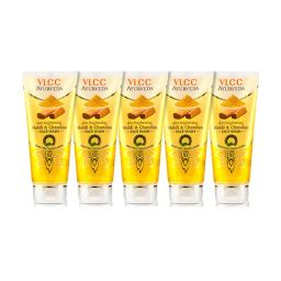 VLCC Ayurveda Skin Brightening Haldi & Chandan Face Wash - Pack of 5-37