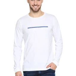 Basics Bright White Cotton Muscle Fit T-Shirt-image-59