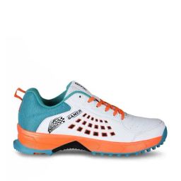 Aivin Men's Gamer White & Orange Cricket Shoes-image-23