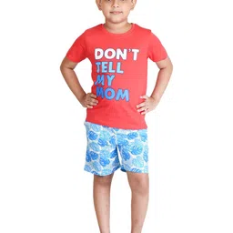Clothe Funn Boys Printed T-shirt with Shorts-image-62