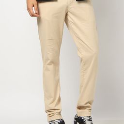 Blue Buddha Men Solid Slim Fit Trousers-image-71