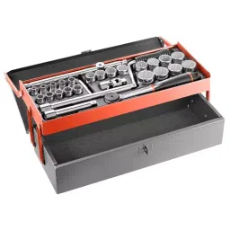 FACOM 12.7 mm (1/2 Inch) Drive Standard Socket Set with Ratchet 12-Point, S.442EP (Set of 27)-8
