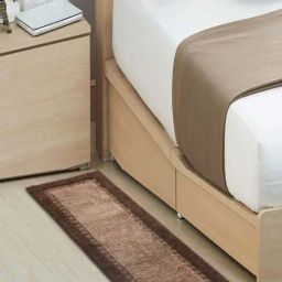 Saral Home Brown Microfibre Small Antiskid & Washable Power Runner-46