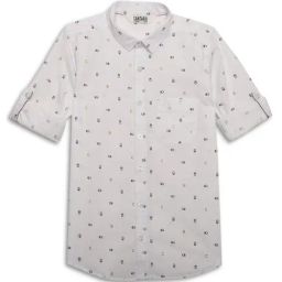 Cantabil Kids White Printed Full Sleeves Shirt-image-45