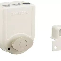 Harrison H-0585 Iron Shield Tri Bolt Main Door Surface Mounted Rim Lock with 14 Pin 3 Keys Silver-image-19