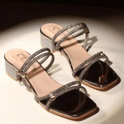 Carlton London Women's Gunmetal Casual Sandals-picture-33
