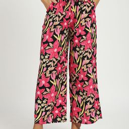 Global Republic Women Floral Printed Loose Fit Trousers-image-36