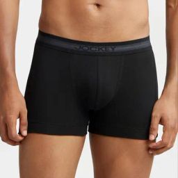 Jockey 1015 Black Super Combed Cotton Rib Trunks with Stay Fresh Properties-picture-40