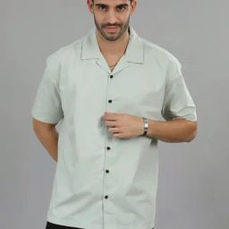 Bushirt Soft Green  Regular Fit Shirt-image-75