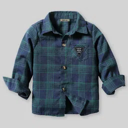 INCLUD Boys Checked Spread Collar Casual Shirt-image-19