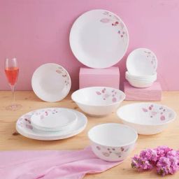 Corelle Multicolor Glass Pink Breeze1 Breakfast Set 12 Pc-image-92