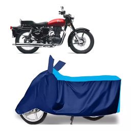 Auto Pearl Two Wheeler Cover for Royal Enfield Bullet 350 New - Cyan, Blue-image-85