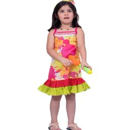Twisha Girls Multicolor Regular Fit Printed Casual Dress-picture-19
